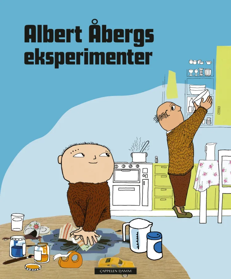Omslag Albert Åbergs eksperimenter av Gunilla Bergström (Innbundet)