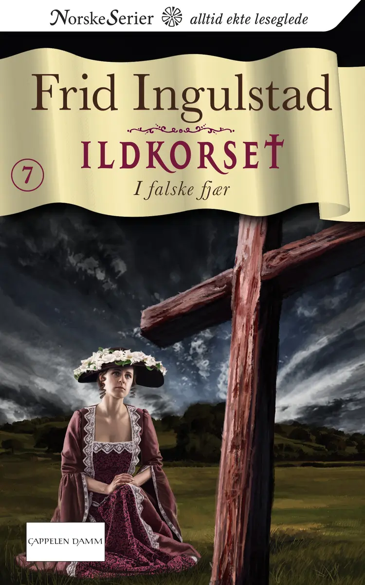 Omslag I falske fjær av Frid Ingulstad (Ebok)