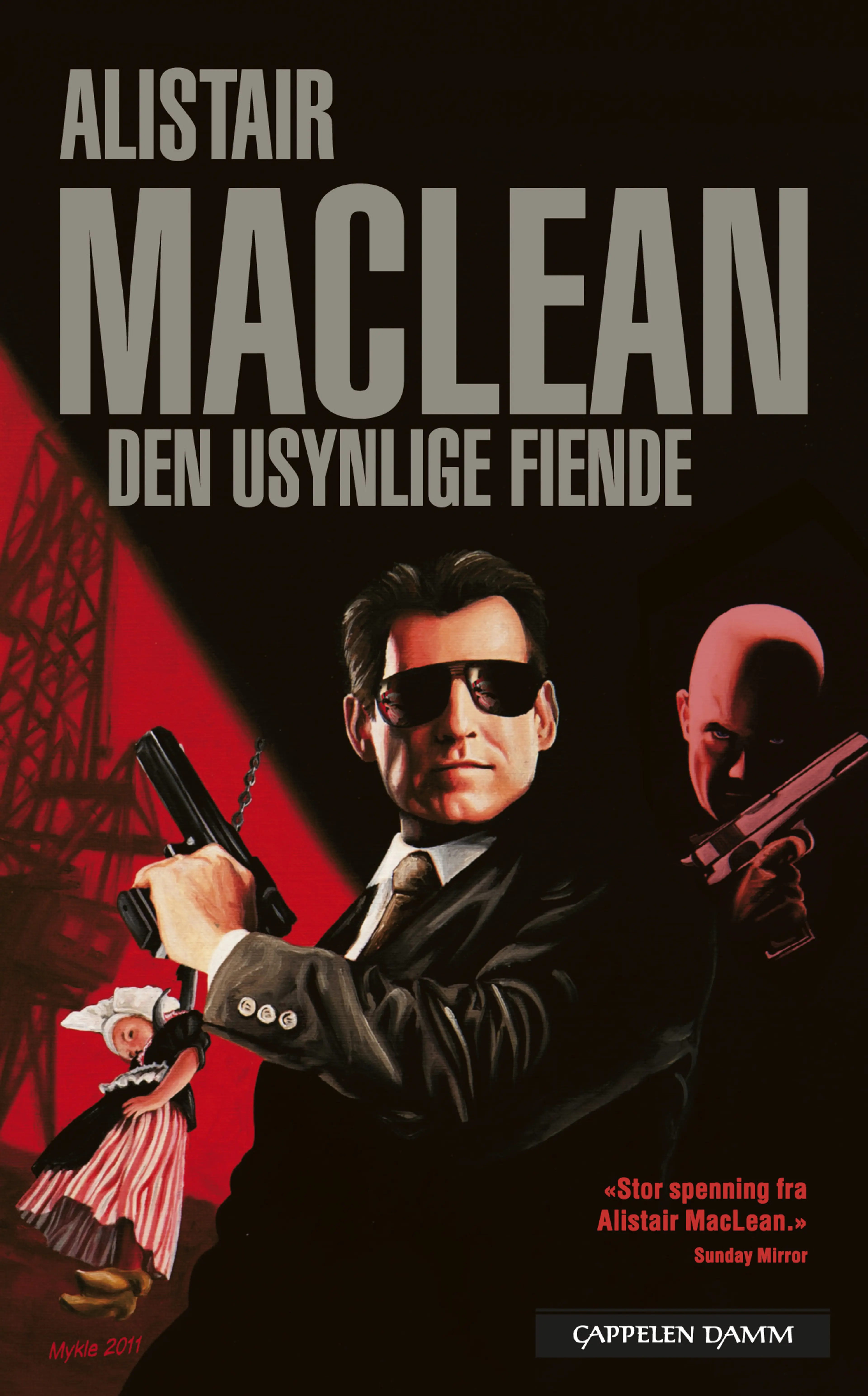 Omslag Den usynlige fiende av Alistair MacLean (Heftet)
