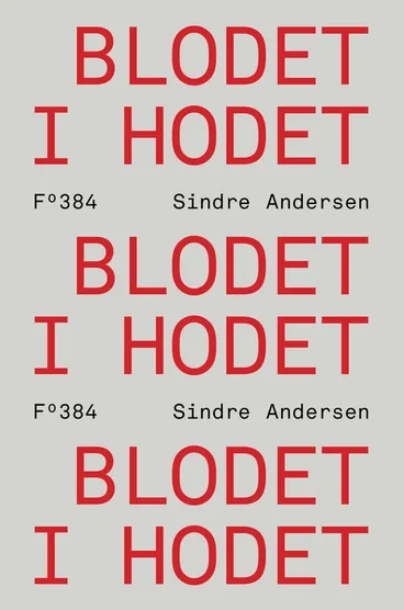 Omslag Blodet i hodet av Sindre Andersen (Innbundet)