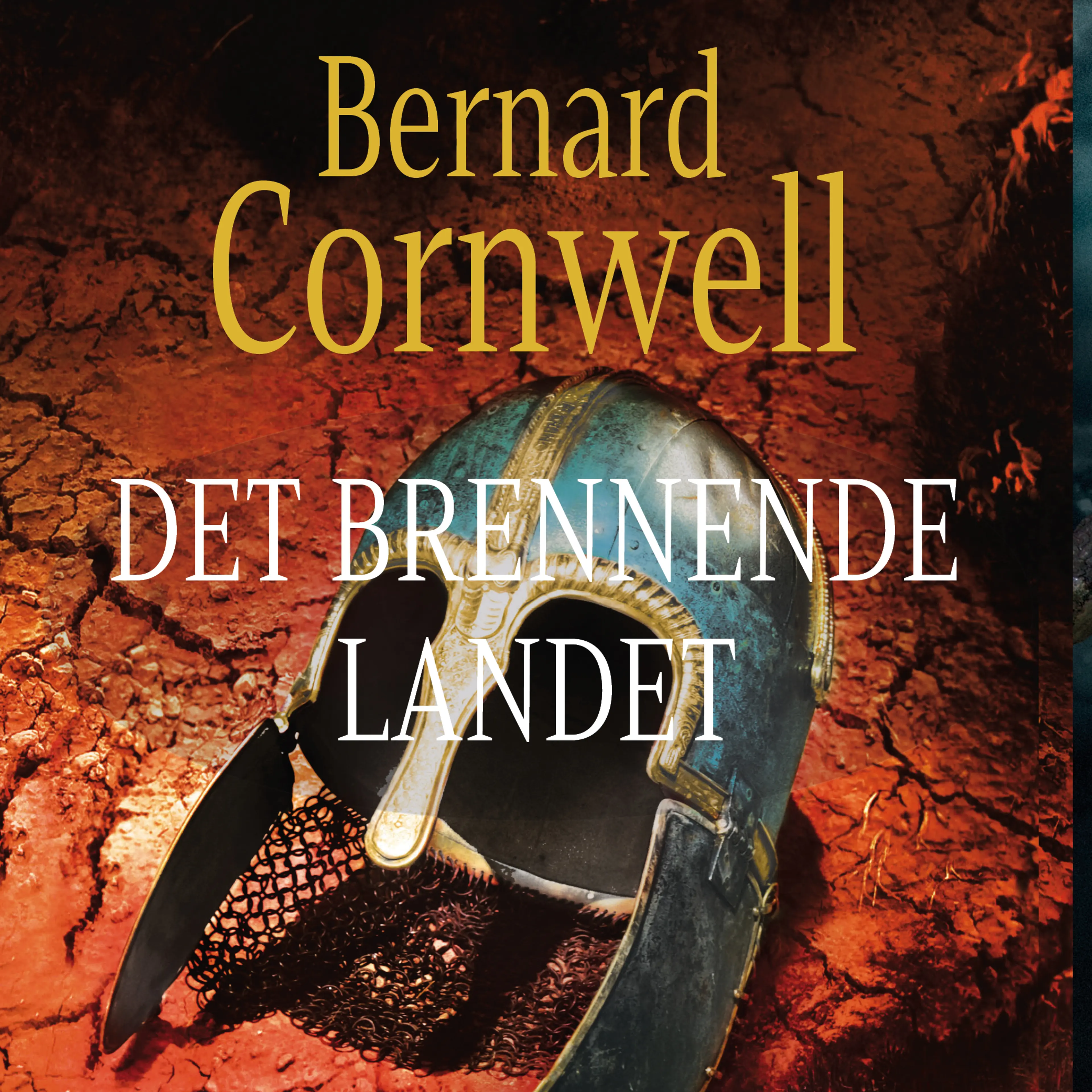 Omslag Det brennende landet av Bernard Cornwell (Lydbok)