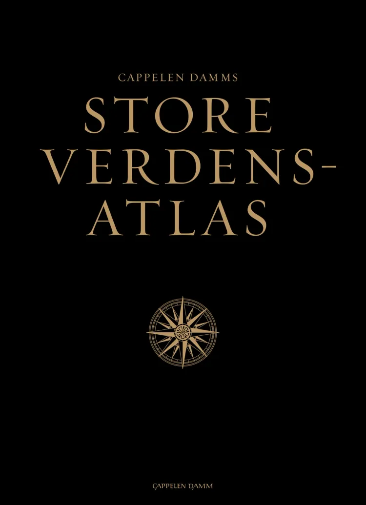 Omslag Cappelen Damms store verdensatlas (Innbundet)