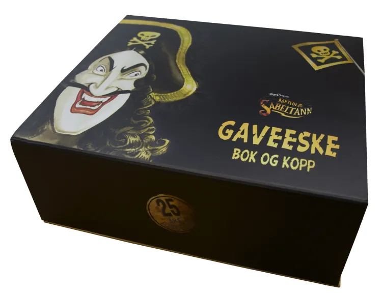 Omslag Kaptein Sabeltann gaveeske av Terje Formoe (Ukjent)