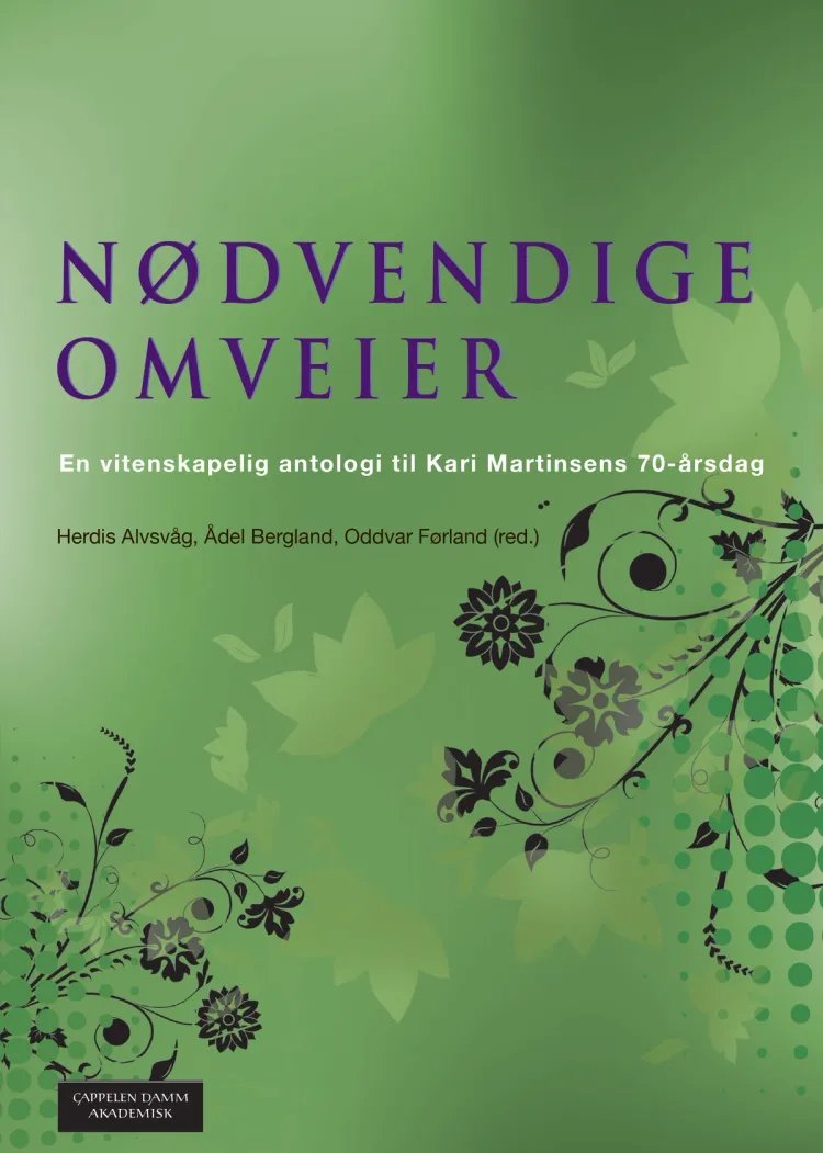 Omslag Nødvendige omveier av Herdis Alvsvåg, Ådel Bergland og Oddvar Førland (red.) (Heftet)
