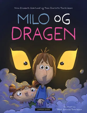 Omslag Milo og dragen av Nina Elisabeth Grøntvedt og Thea Charlotte Thorkildsen (Innbundet)