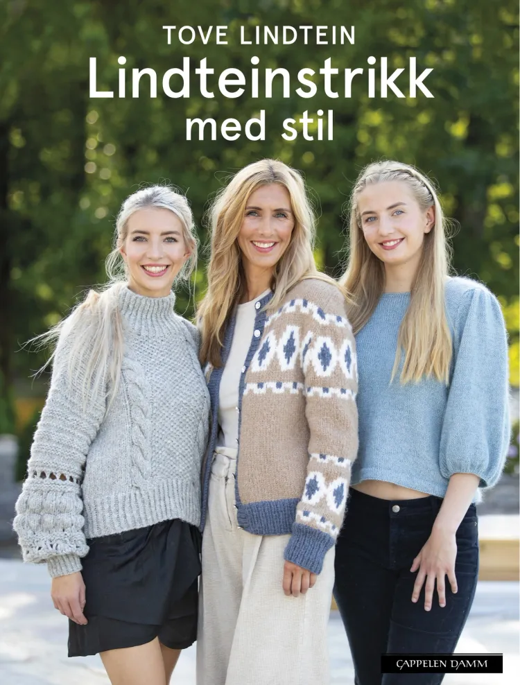 Omslag Lindteinstrikk med stil av Tove Lindtein (Innbundet)
