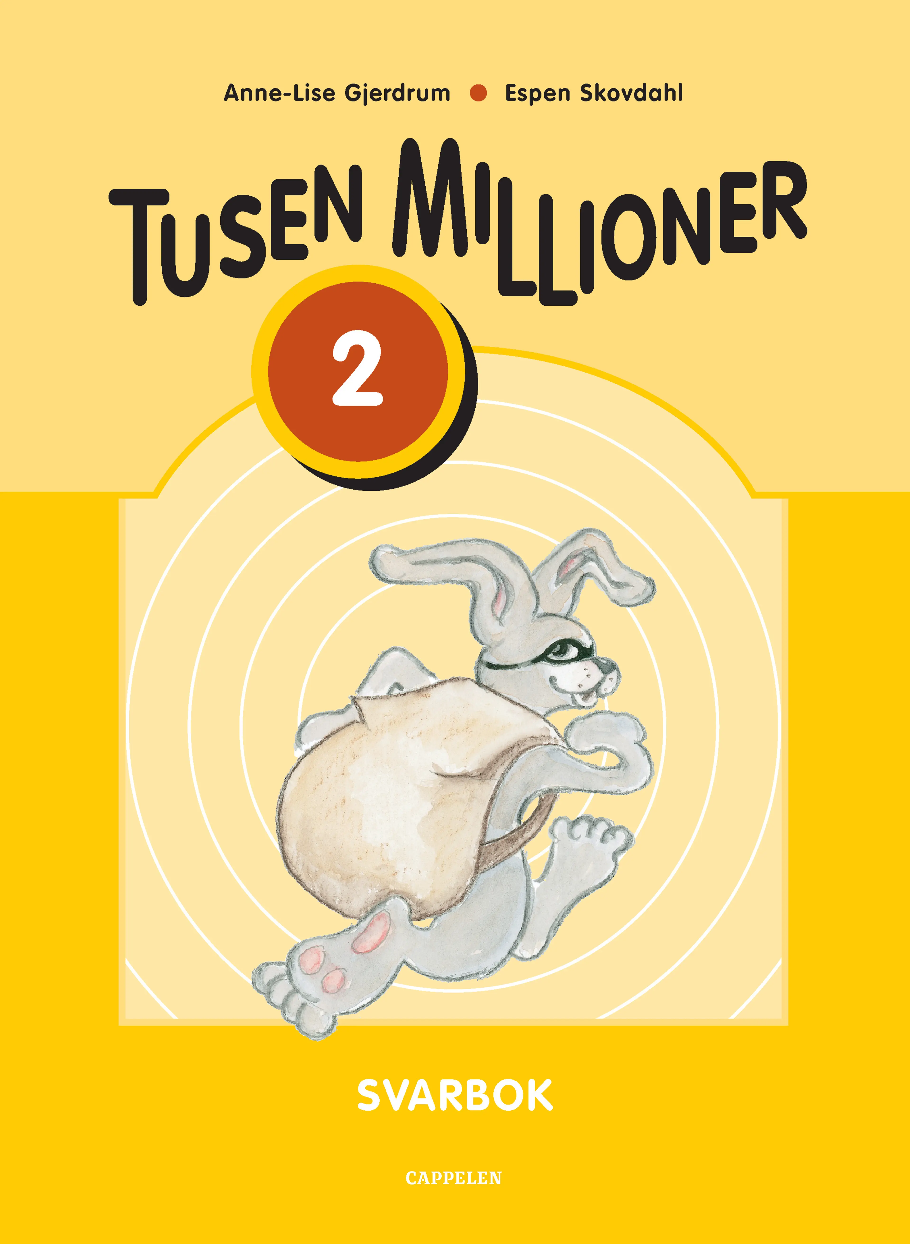 Omslag Tusen millioner Ny utgave 2 Svarbok av Anne-Lise Gjerdrum og Espen Skovdahl (Spiral)