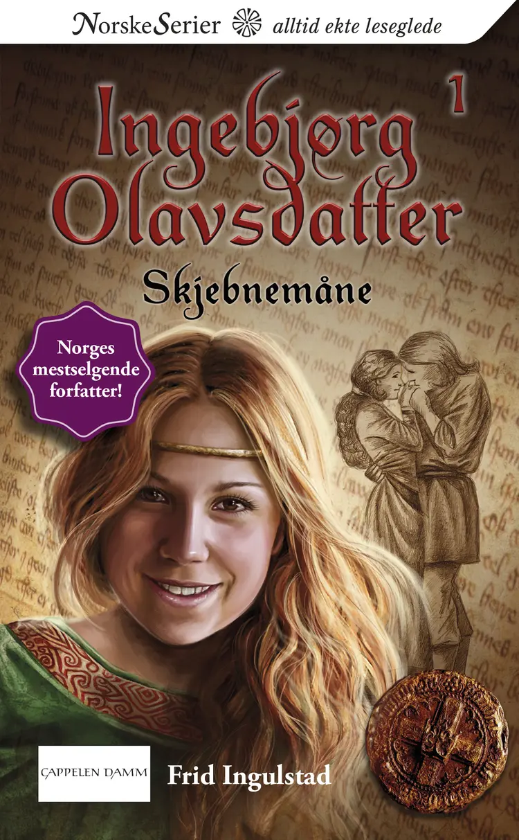 Omslag Skjebnemåne av Frid Ingulstad (Heftet)