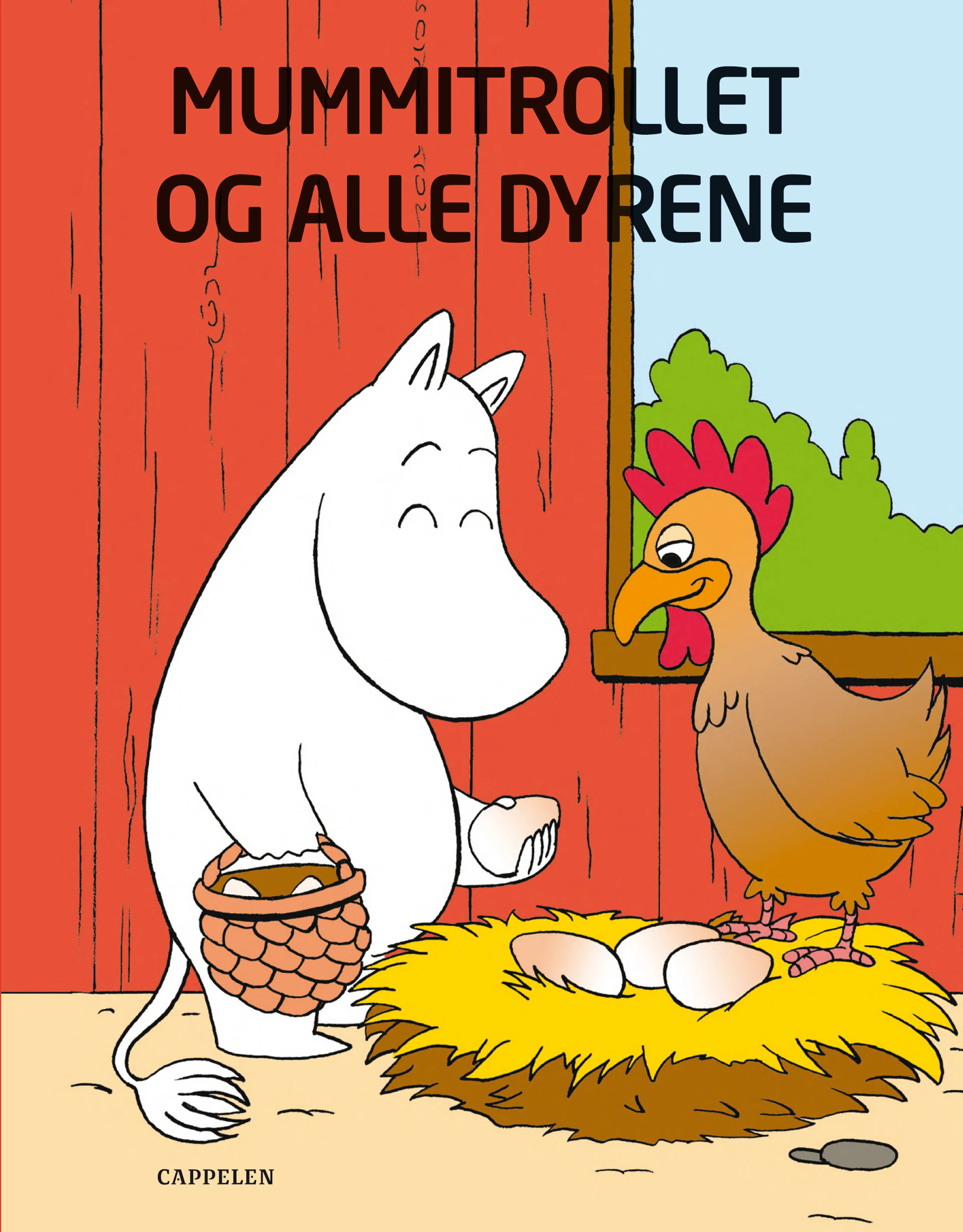 Omslag Mummitrollet og alle dyrene av Tove Jansson (Innbundet)