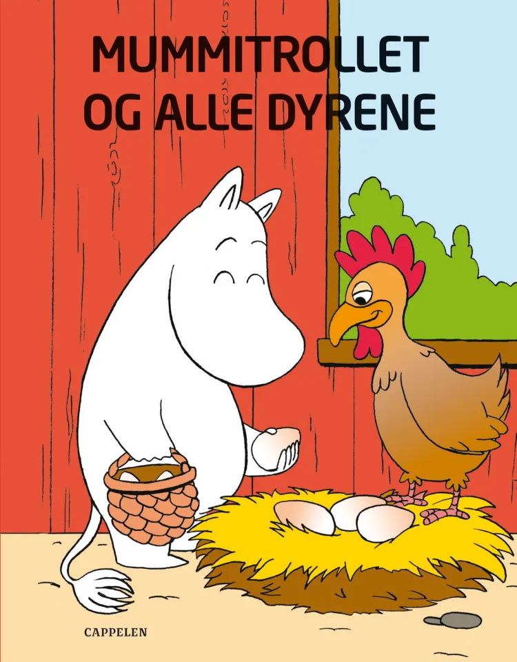 Omslag Mummitrollet og alle dyrene av Tove Jansson (Innbundet)