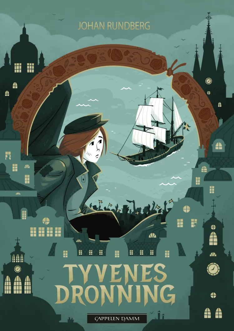 Omslag Tyvenes dronning av Johan Rundberg (Ebok)