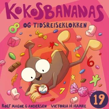 Omslag Kokosbananas og tidsreiseklokken av Rolf Magne G. Andersen (Lydbok)