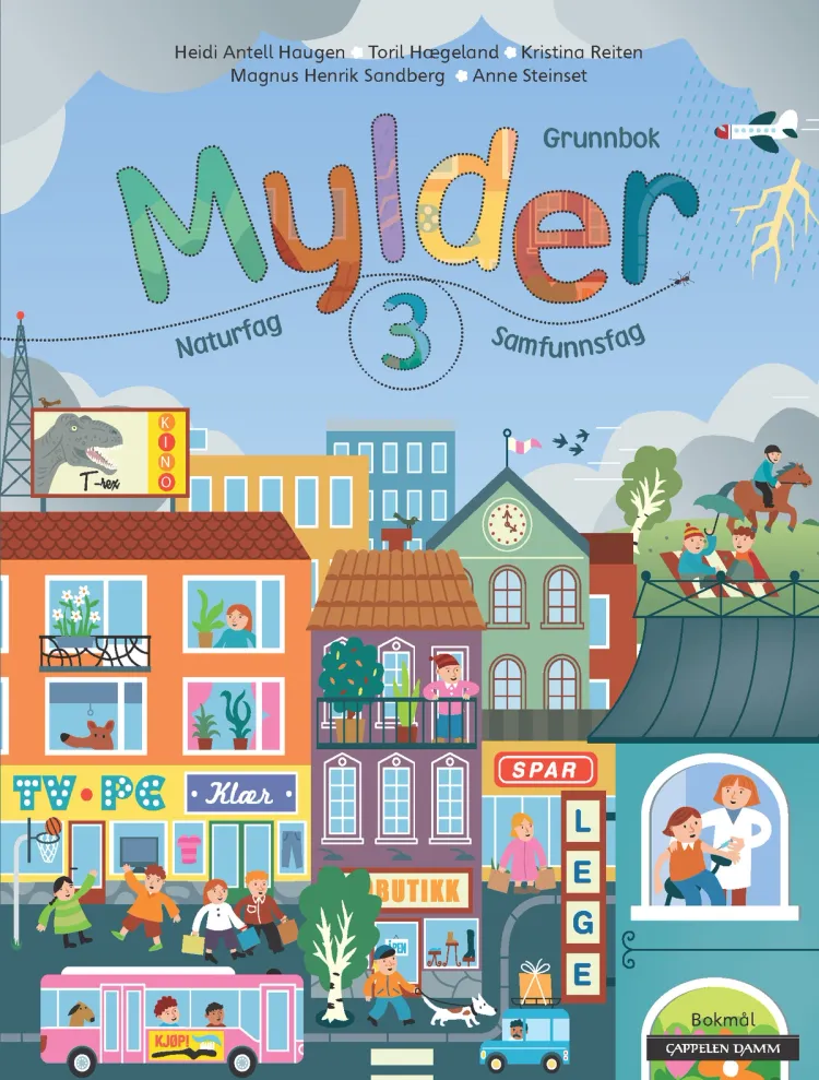 Omslag Mylder 3 Grunnbok av Heidi Antell Haugen, Anna Kristina E. Reiten, Magnus Henrik Sandberg og Anne Synnøve Steinset (Innbundet)