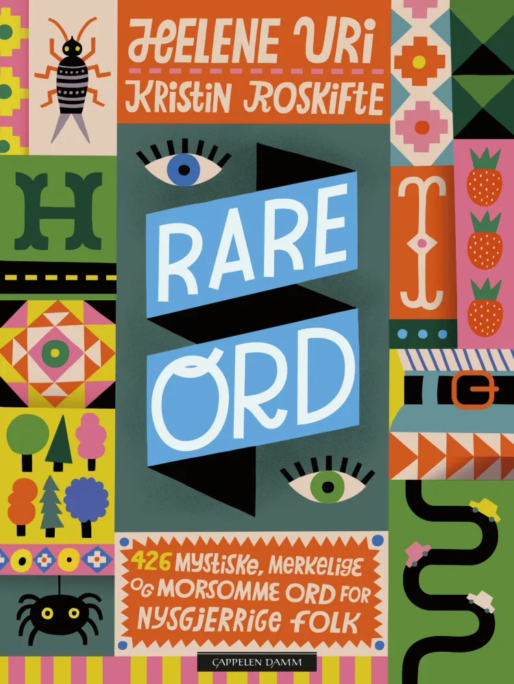 Omslag Rare ord av Helene Uri og Kristin Roskifte (Innbundet)