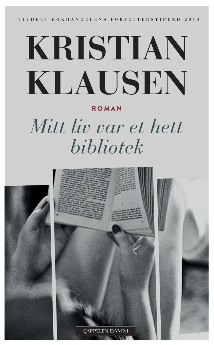 Omslag Mitt liv var et hett bibliotek av Kristian Klausen (Heftet)