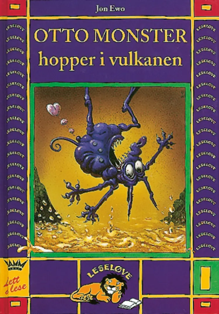 Omslag Leseløve - Otto Monster hopper i vulkanen av Jon Ewo (Innbundet)