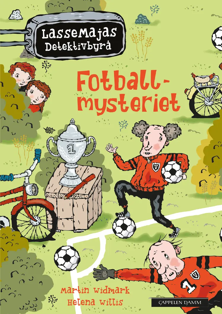 Omslag LasseMaja - Fotballmysteriet av Martin Widmark (Innbundet)