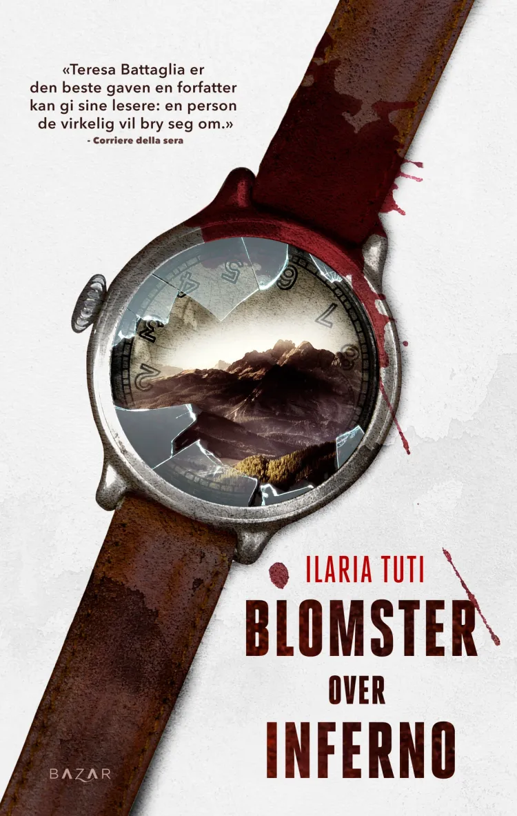 Omslag Blomster over inferno av Ilaria Tuti (Innbundet)