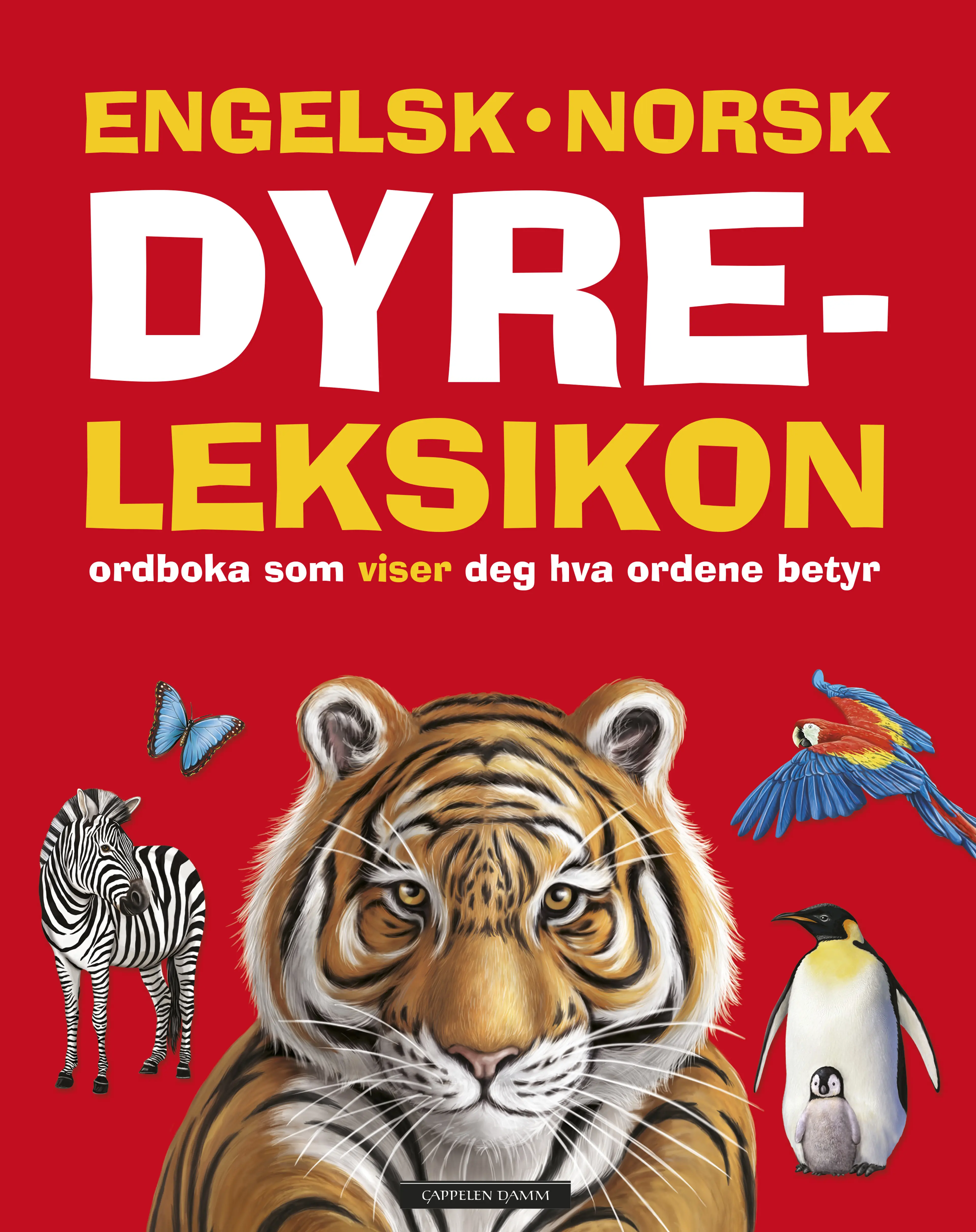 Omslag Engelsk-norsk dyreleksikon (Innbundet)