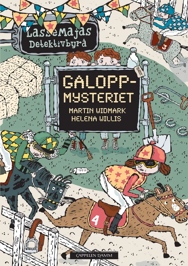 Omslag LasseMaja - Galoppmysteriet av Martin Widmark (Innbundet)