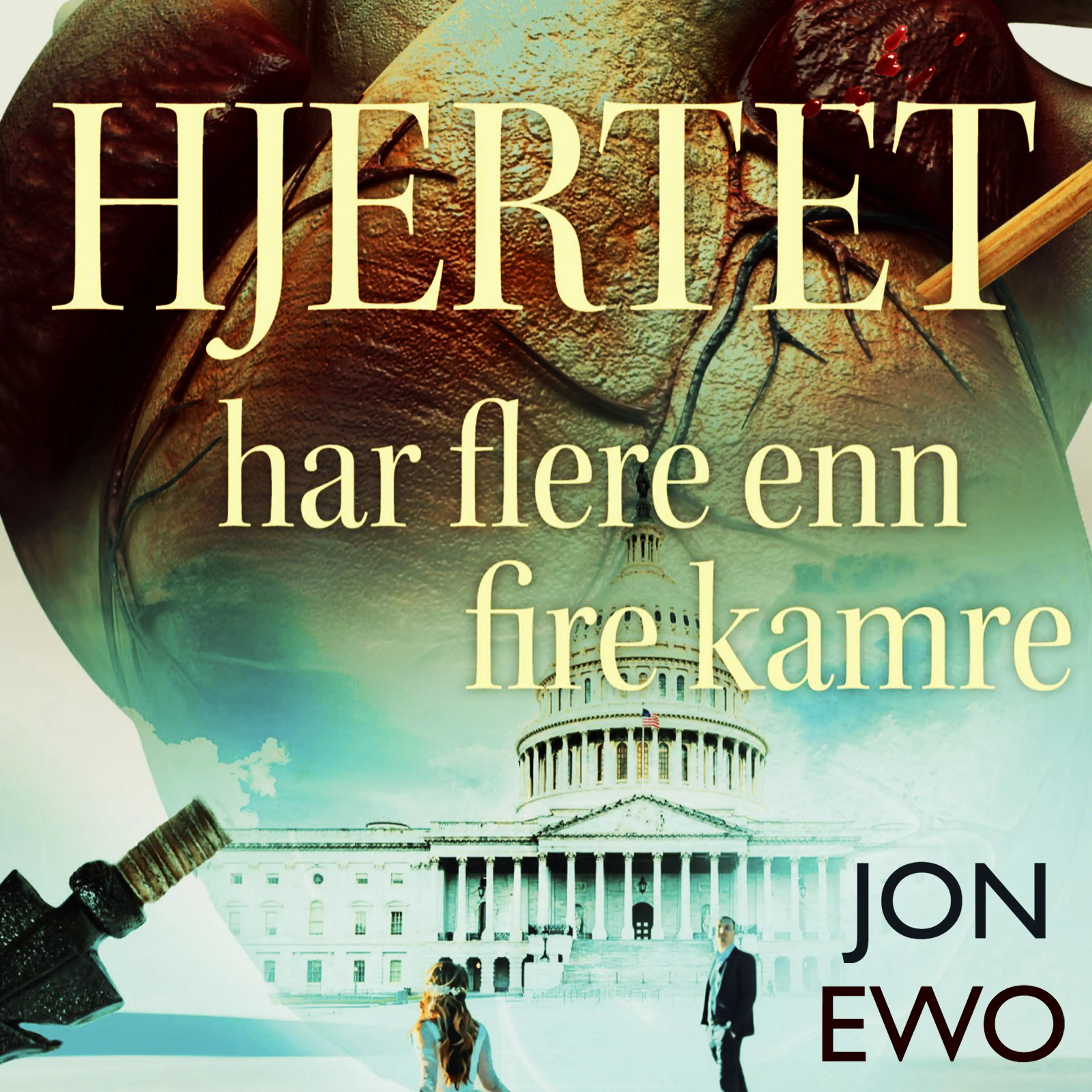 Omslag Hjertet har flere enn fire kamre av Jon Ewo (Lydbok)
