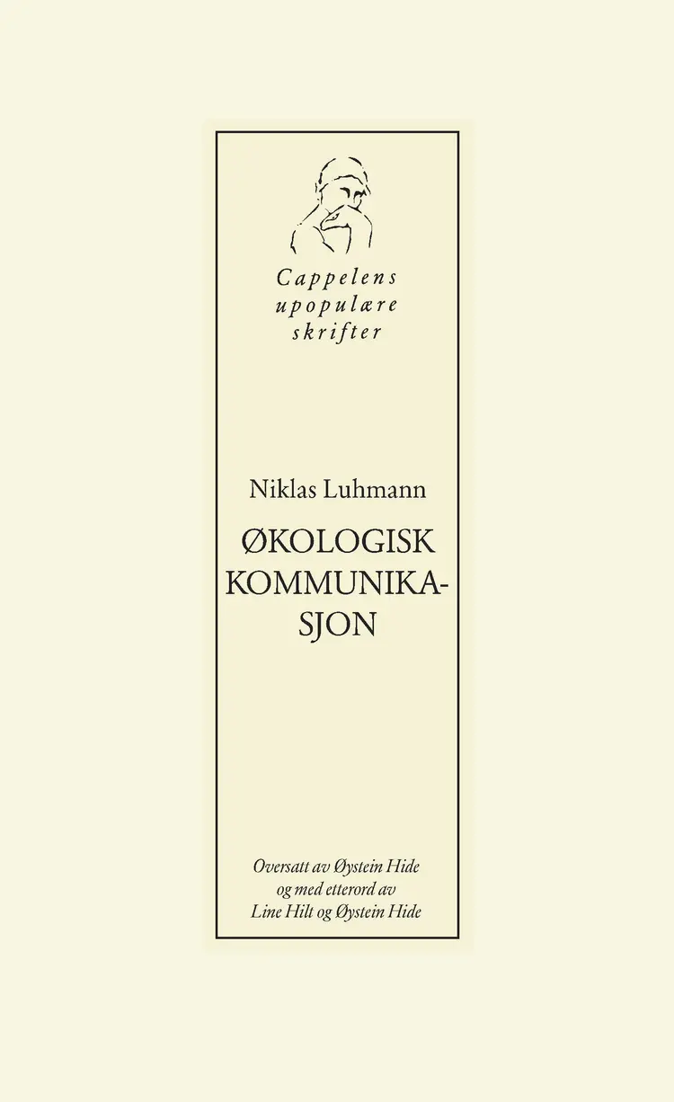 Omslag Økologisk kommunikasjon av Niklas Luhmann (Heftet)