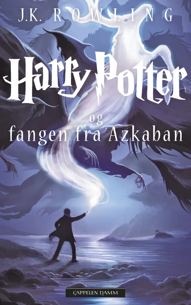 Omslag Harry Potter og fangen fra Azkaban av J.K. Rowling (Heftet)