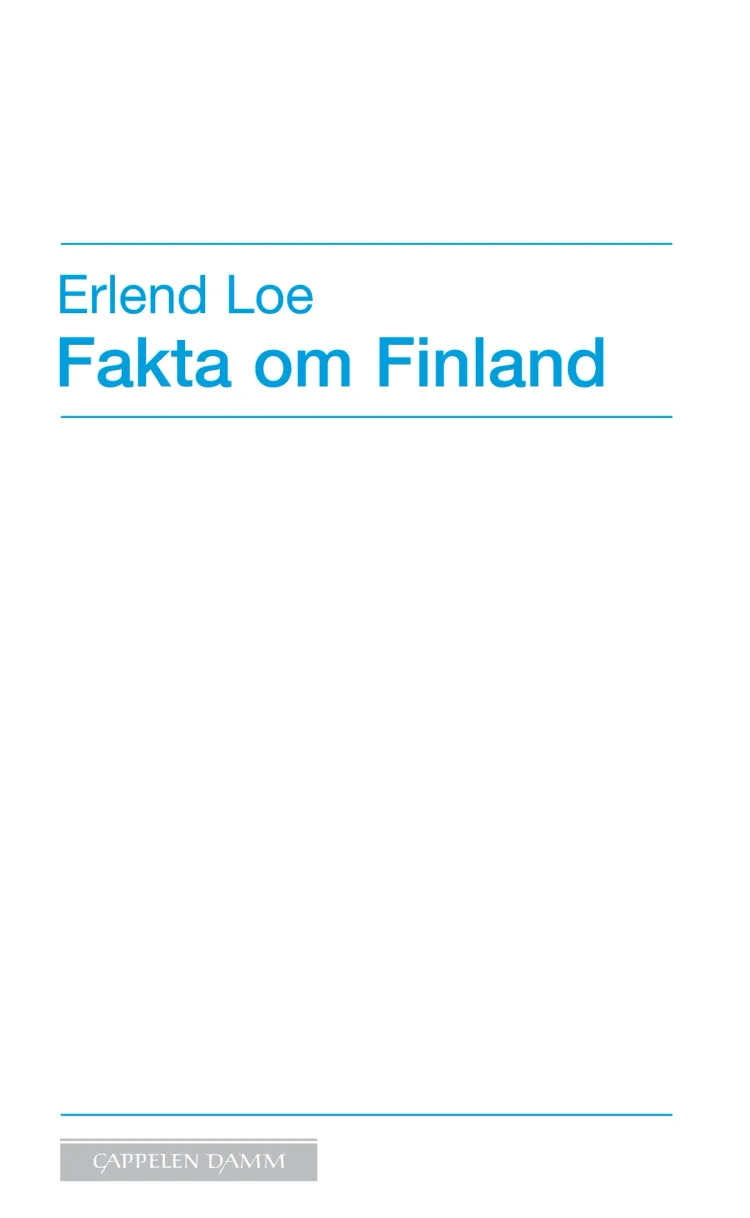 Omslag Fakta om Finland av Erlend Loe (Heftet)