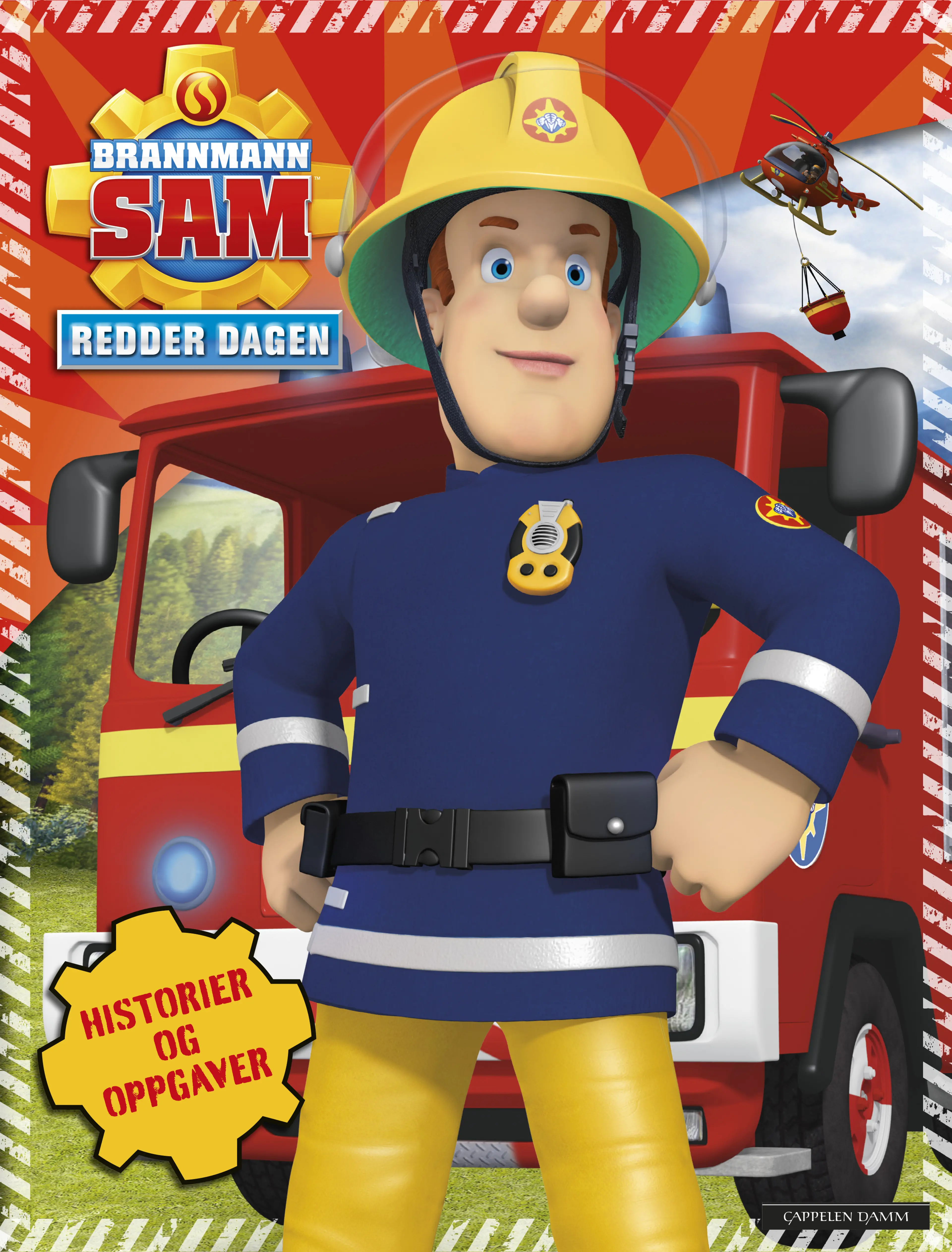 Omslag Brannmann Sam redder dagen (Innbundet)