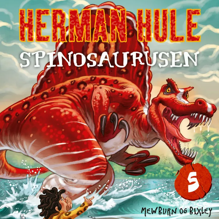 Omslag Herman Hule - Spinosaurusen av Kyle Mewburn (Lydbok)