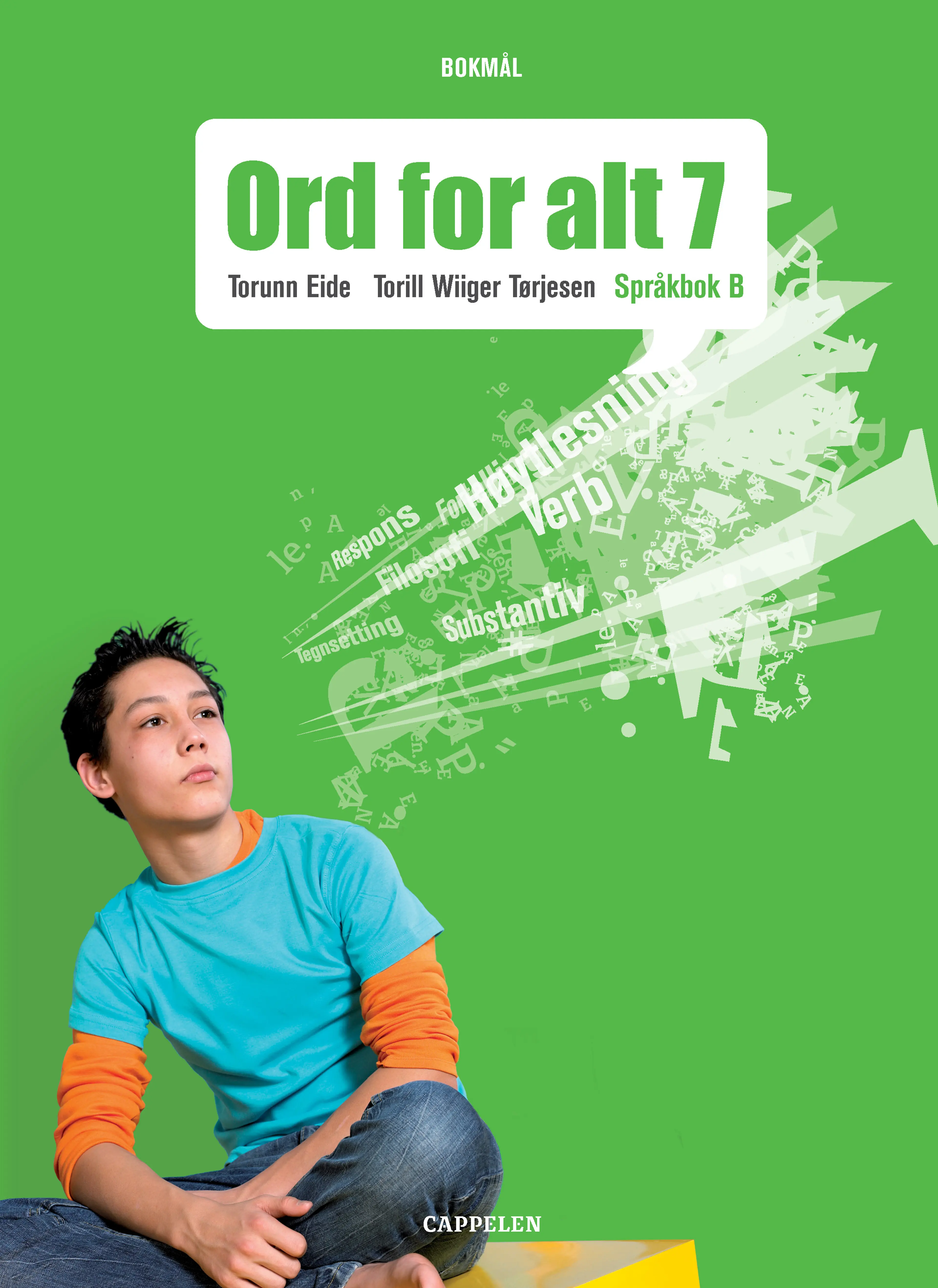 Omslag Ord for alt Ny utgave 7 Språkbok B av Torunn Eide og Torill Wiiger Tørjesen (Innbundet)