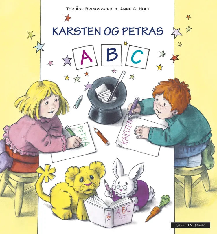 Omslag Karsten og Petras ABC av Tor Åge Bringsværd (Innbundet)