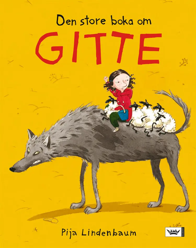 Omslag Den store boka om Gitte av Pija Lindenbaum (Innbundet)