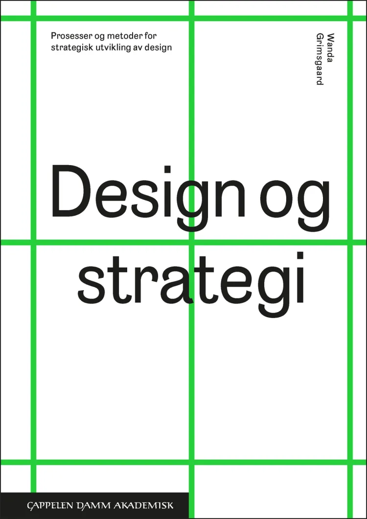 Omslag Design og strategi av Wanda Grimsgaard (Heftet)