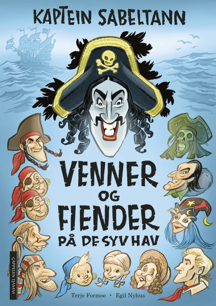Omslag Kaptein Sabeltann - Venner og fiender på de syv hav av Terje Formoe/Egil Nyhus (Innbundet)
