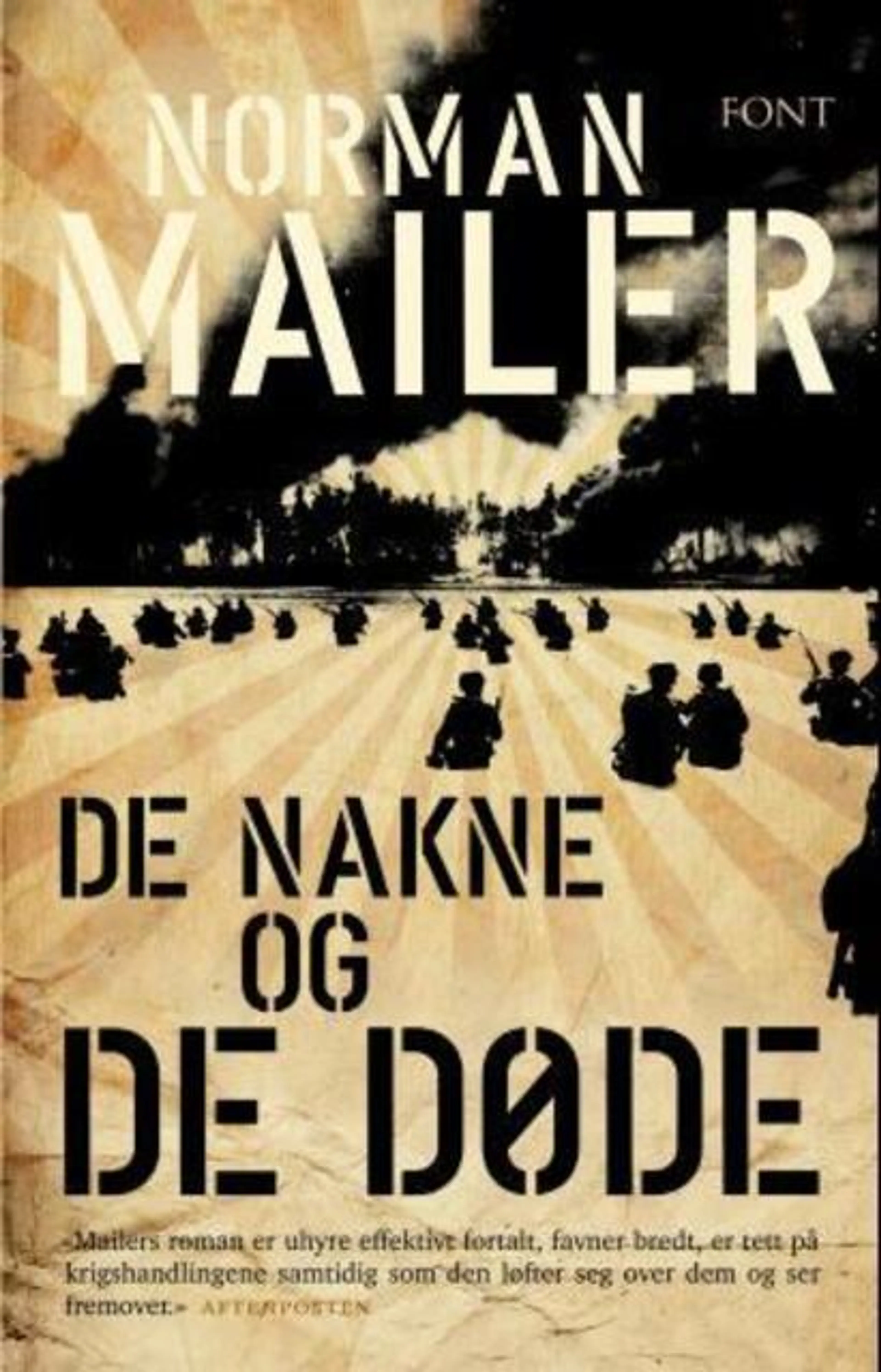 Omslag De nakne og de døde av Norman Mailer (Heftet)