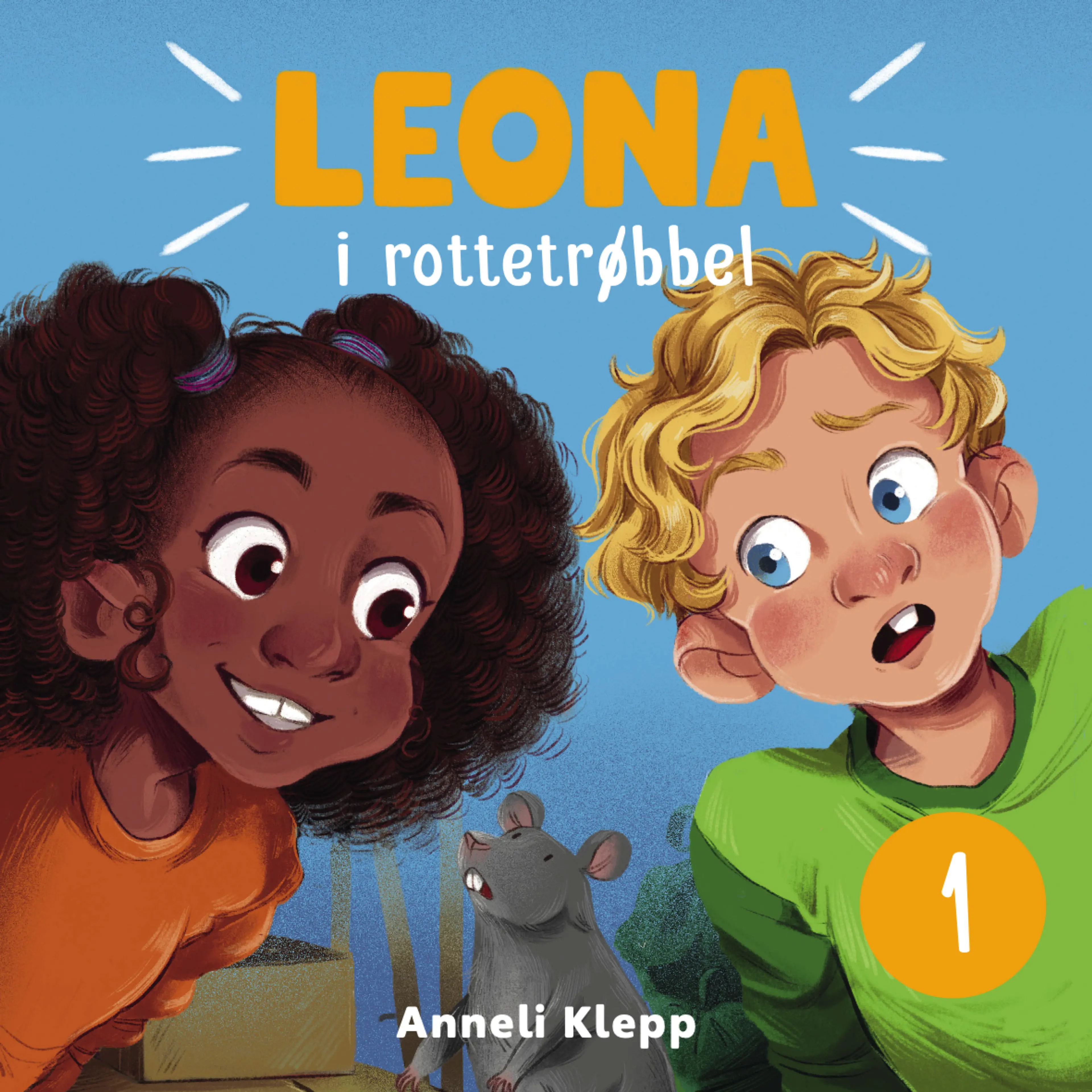 Omslag Leona i rottetrøbbel av Anneli Klepp (Lydbok)