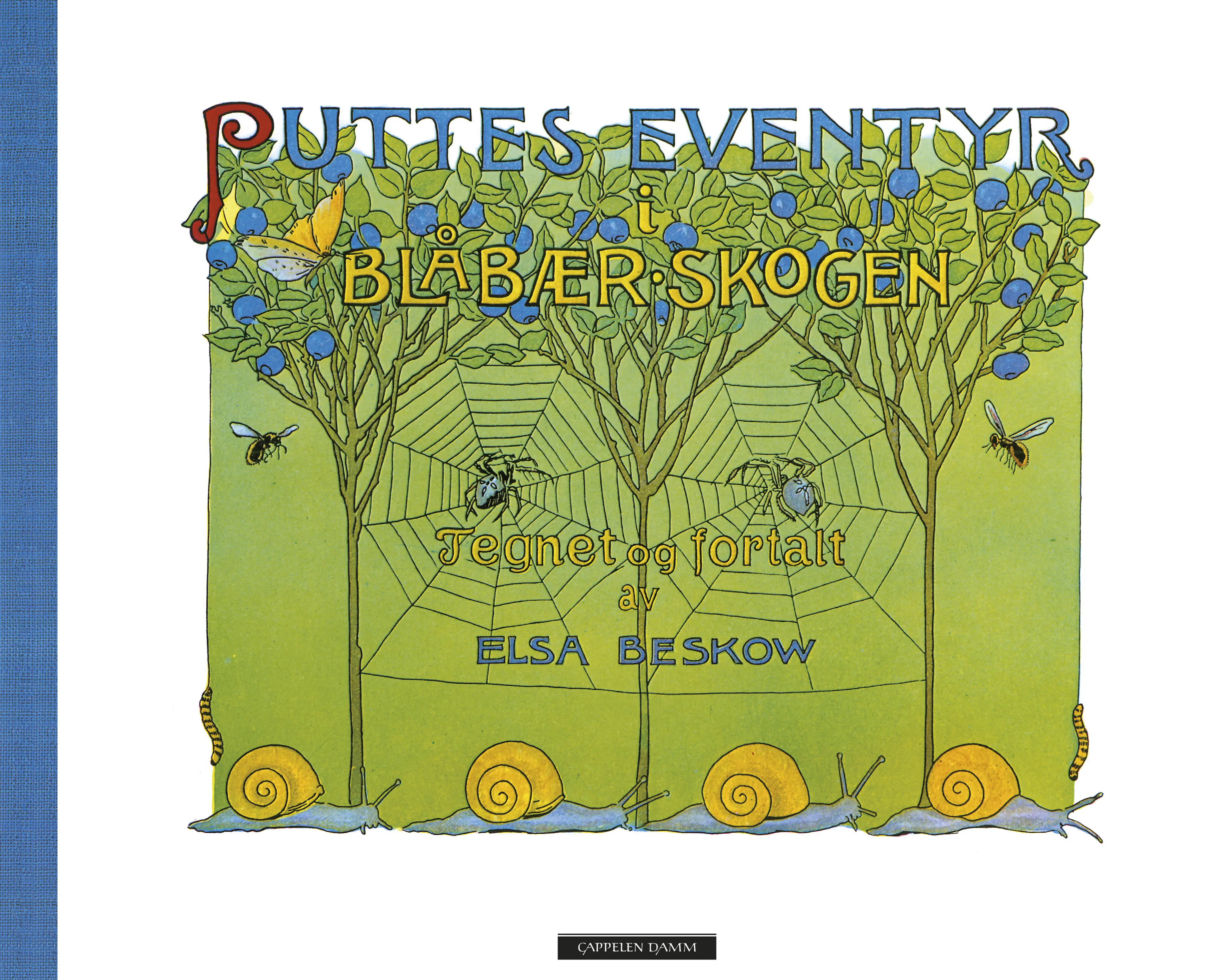 Omslag Puttes eventyr i blåbærskogen av Elsa Beskow (Innbundet)