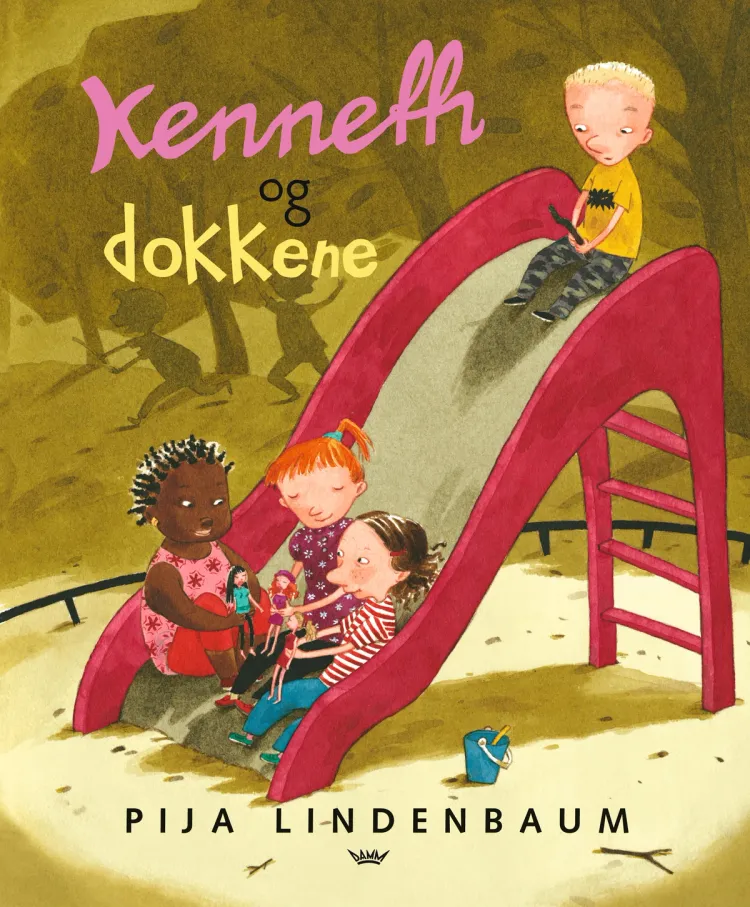 Omslag Kenneth og dokkene av Pija Lindenbaum (Innbundet)