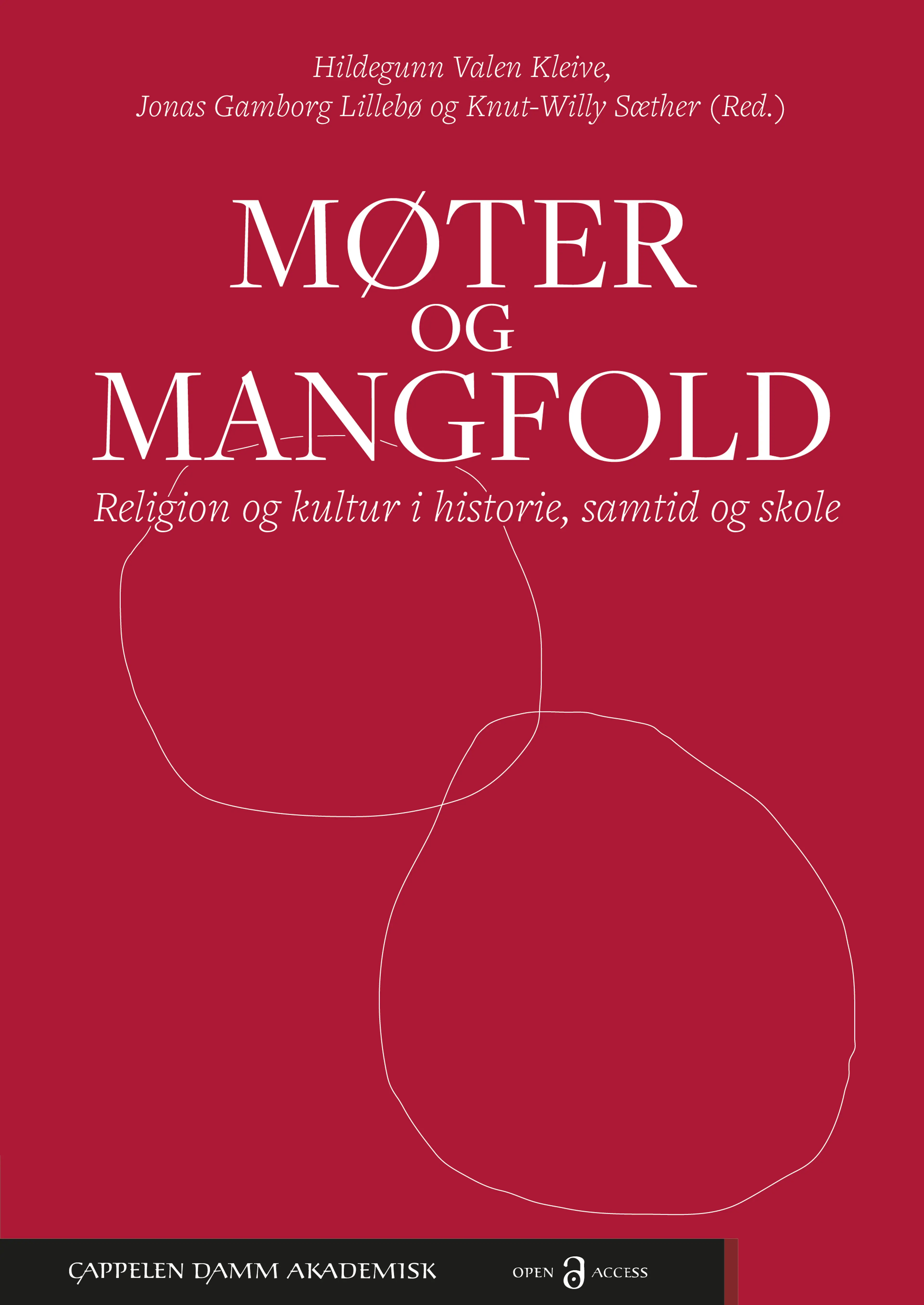 Omslag Møter og mangfold: Religion og kultur i historie, samtid og skole av Hildegunn Valen Kleive, Jonas Gamborg Lillebø og Knut-Willy Sæther (red.) (Heftet)