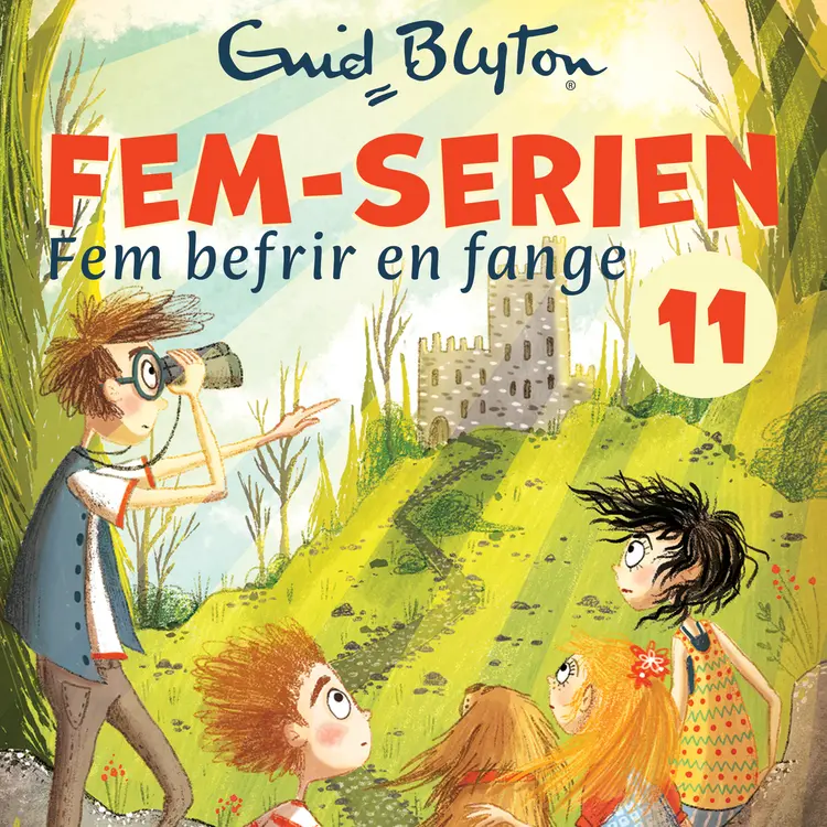Omslag Fem befrir en fange av Enid Blyton (Lydbok)
