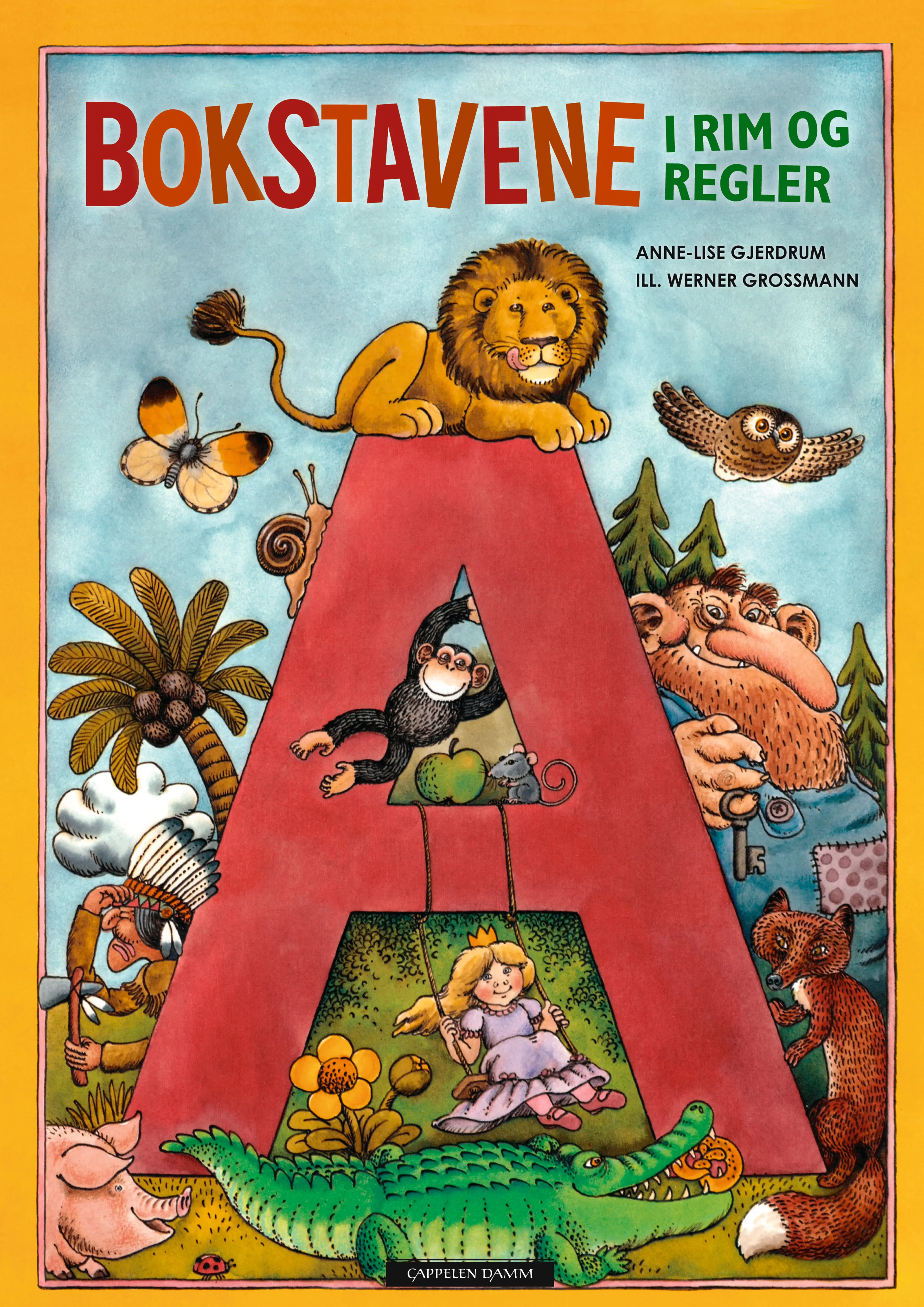 Omslag Bokstavene i rim og regler av Anne-Lise Gjerdrum (Ebok)