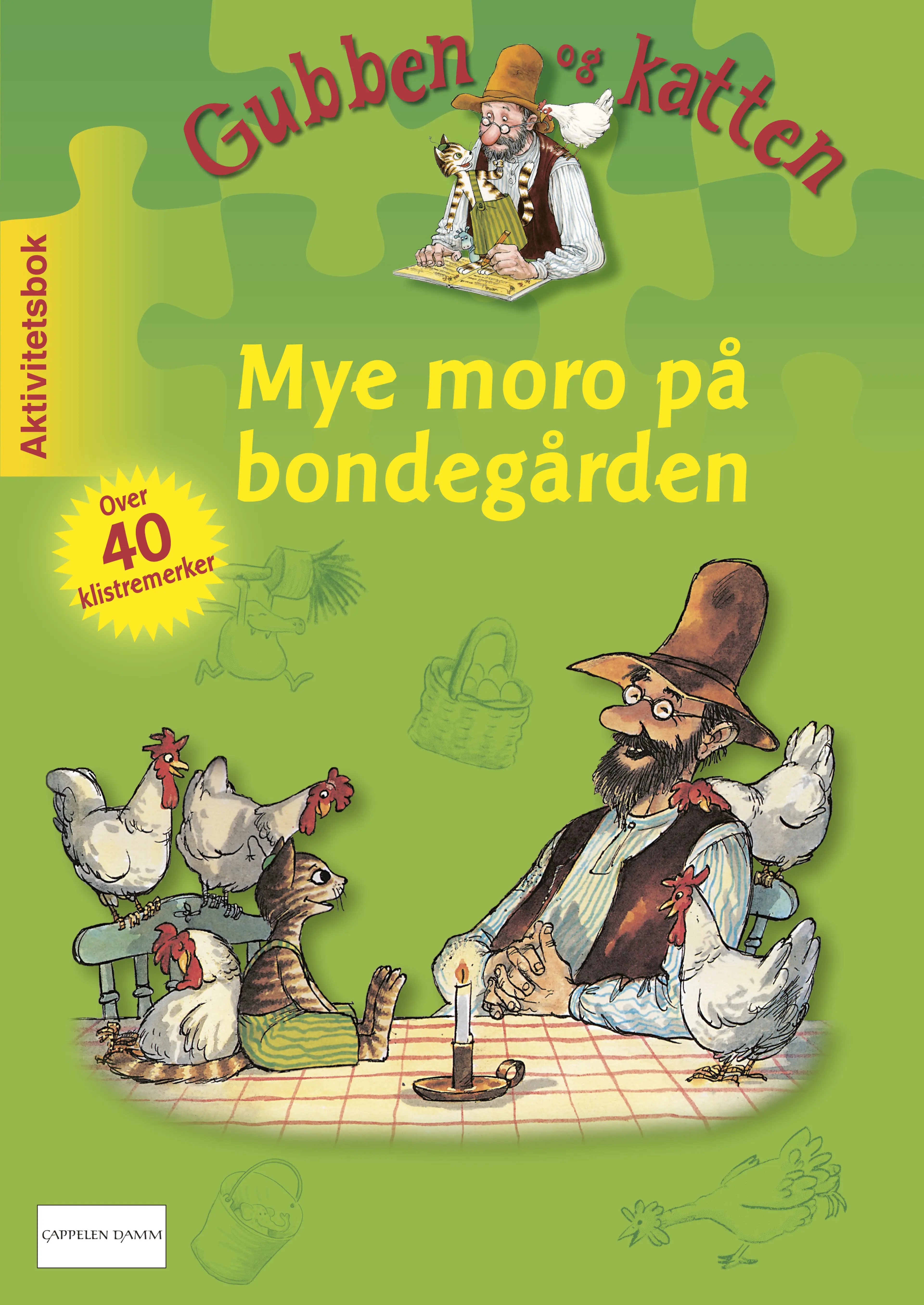 Omslag Gubben og katten. Mye moro på bondegården av Christian Becker (Heftet)