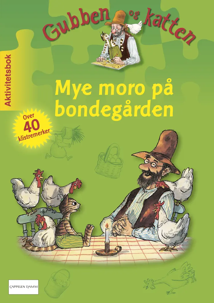 Omslag Gubben og katten. Mye moro på bondegården av Christian Becker (Heftet)