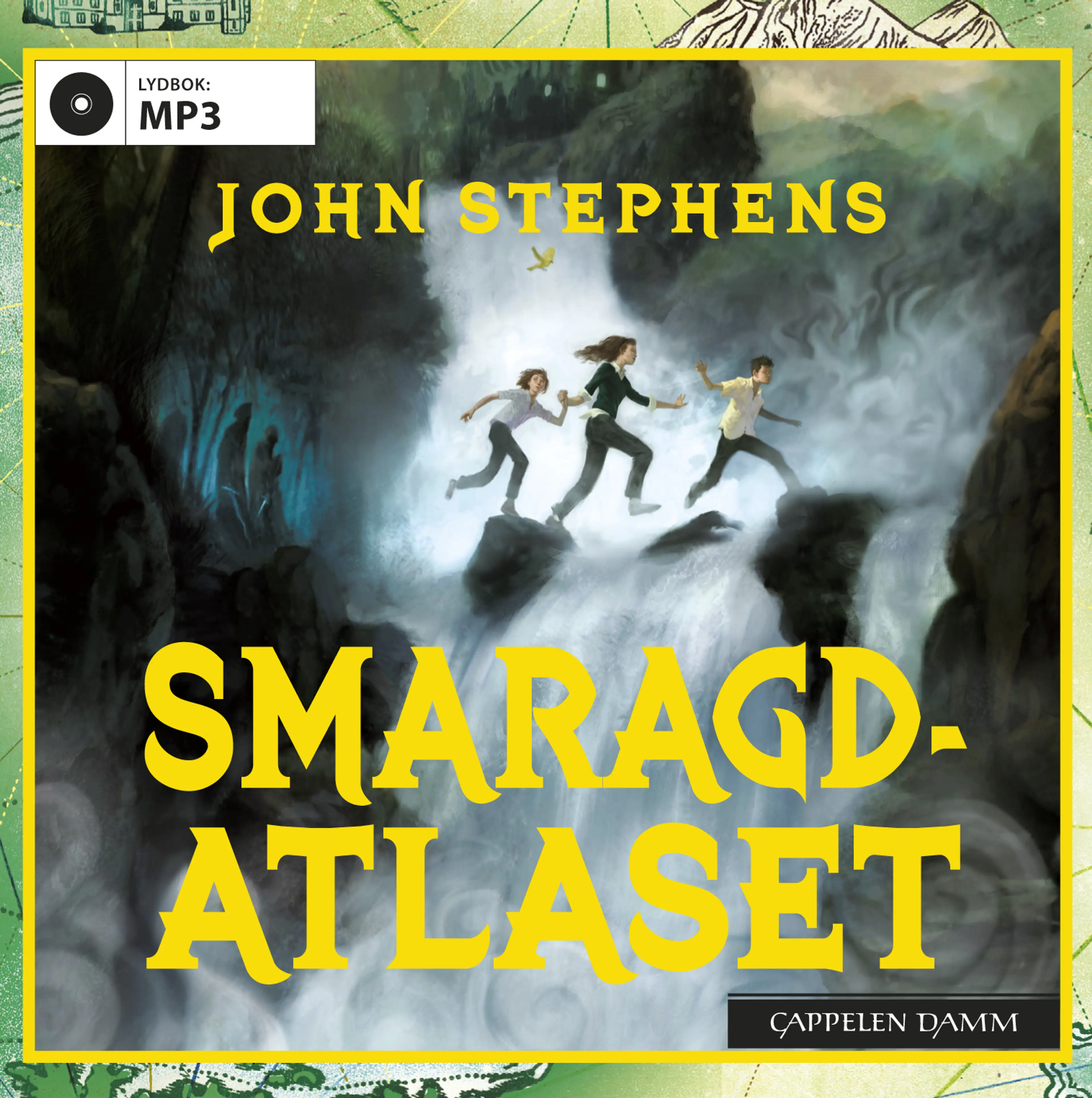 Omslag Smaragdatlaset av John Stephens (Lydbok)