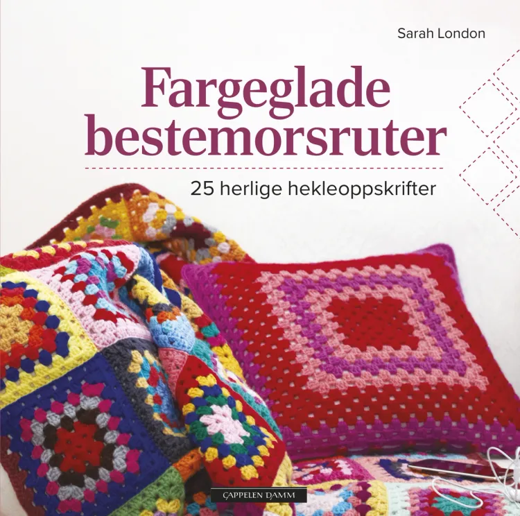 Omslag Fargeglade bestemorsruter av Sarah London (Innbundet)