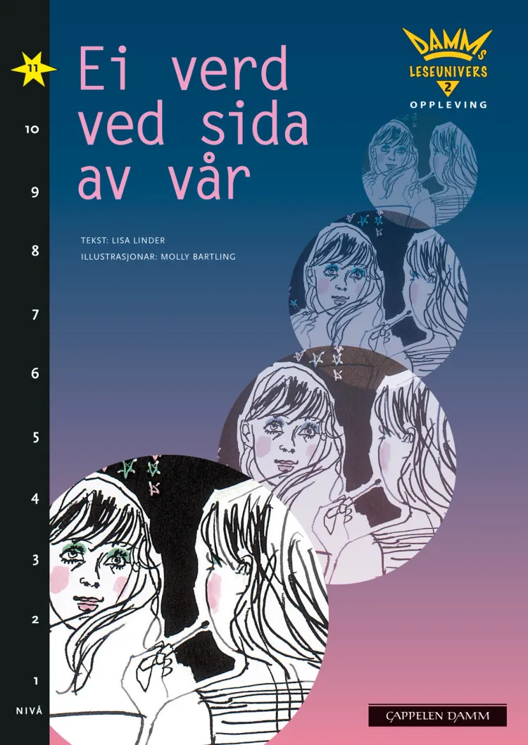 Omslag Damms leseunivers 2 Opplevelse: Ei verd ved sida av vår av Lisa Linder (Heftet)