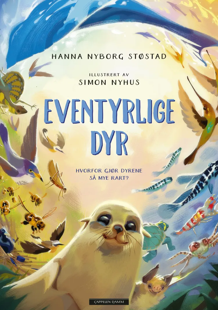 Omslag Eventyrlige dyr av Hanna Nyborg Støstad (Innbundet)