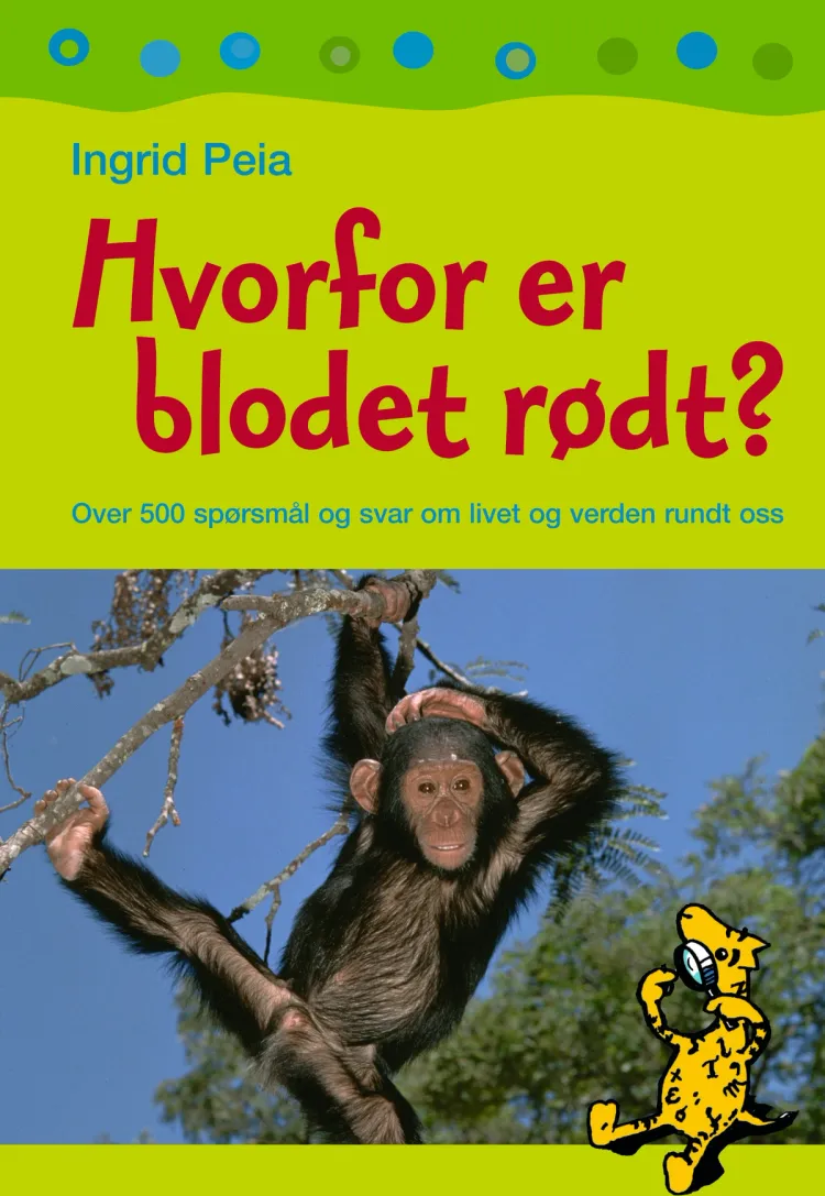 Omslag Hvorfor er blodet rødt? av Ingrid Peia (Innbundet)