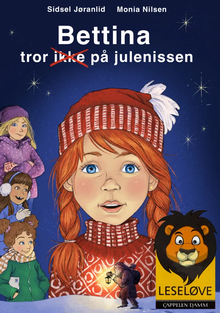 Omslag Leseløve - Bettina tror ikke på julenissen av Sidsel Jøranlid (Ebok)
